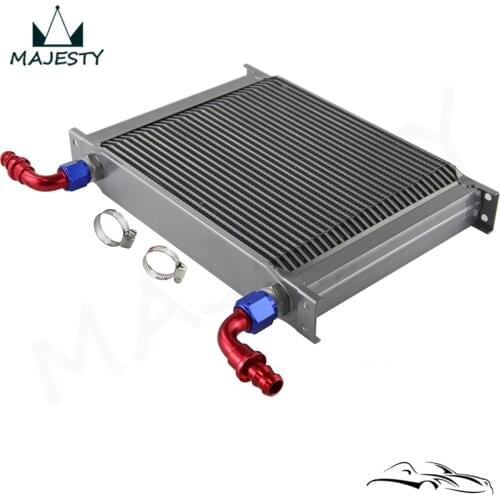 30 Row 10-AN Transmission Oil Cooler + 90 degree Fittings