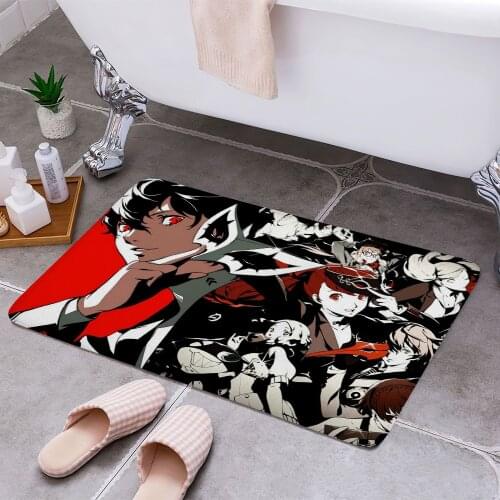 Persona 5 Royal 3D Print Doormats Rectangle Non-Slip DoorMat Bedroom Kitchen Entrance Print Door rugs Dropshipping