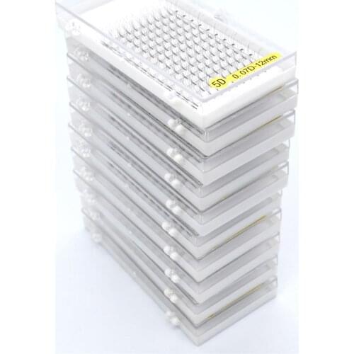 10 cases 12 lines C D Curl Premade Russian Volume Fans 3d/4d/5d/6d Eyelashes Long Stem Lash Pre made Eyelash Extensions Supplies