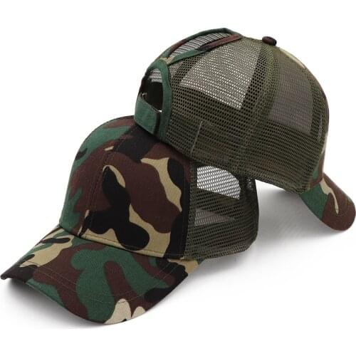 Summer Mesh Hats Woman Ponytail Baseball Cap Women Adjustable Messy Bun Caps Black Pink Hat Girls SA654