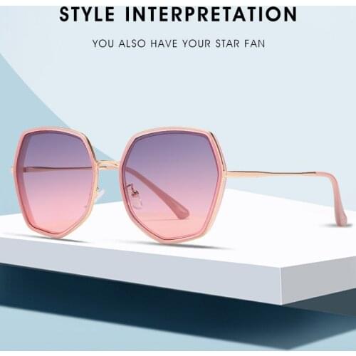 2021 retro irregular net red glasses fashion men and women Korean version of the ocean film trend sunglasses