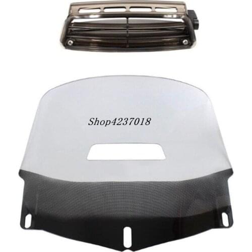 Motorcycle Windshield Standard Height Vented for Honda Goldwing GL1800 01-17 Windscreen