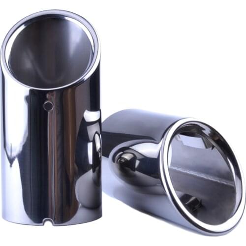 Universal Car Exhaust Muffler Tip Stainless Steel Pipe Car Tail Dual Letout Free Shipping