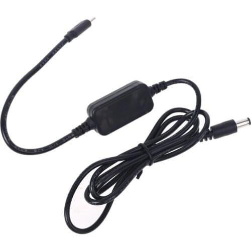 USB C PD Type C Male to 12V 20V 5.5x2.1mm Male Step Up Cable for Wifi Router LED N0HC