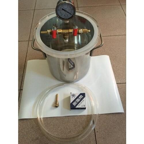 1.6 Gallon Stainless Steel Vacuum Degassing Chamber for Resin Glue and others