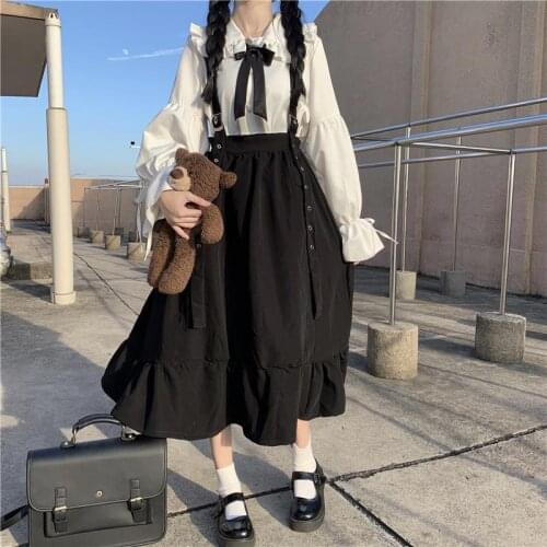 Japanese female uniform ins dark Peter pan Collar sweet Ulzzang women suit three-piece Kawaii pleated skirt big size gothic suit