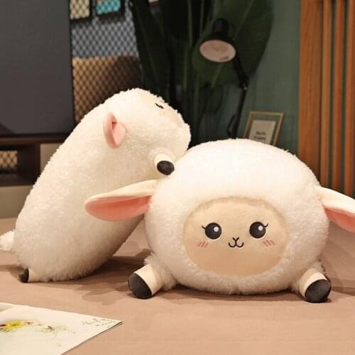 1pc 28/40/55CM Kawaii Sheep Plush Pillow Sofa Cushion Soft Stuffed Animal Dumplings Sheep Doll Nice Xmas Gift for Girls Baby