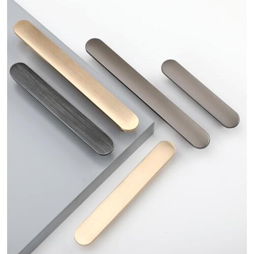 1PCS European Black Golden Grey Nordic Wine Cabinet Handles and Knobs Drawer Wardrobe Door Pulls Furniture Hardware