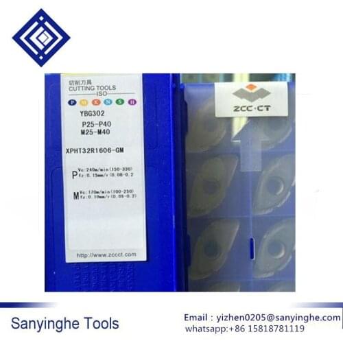 Free shipping high quality 10pcs/lots YBG302 XPHT32R1606-GM/XPHT40R2007-GM cnc carbide turning inserts cnc blade lathe tool