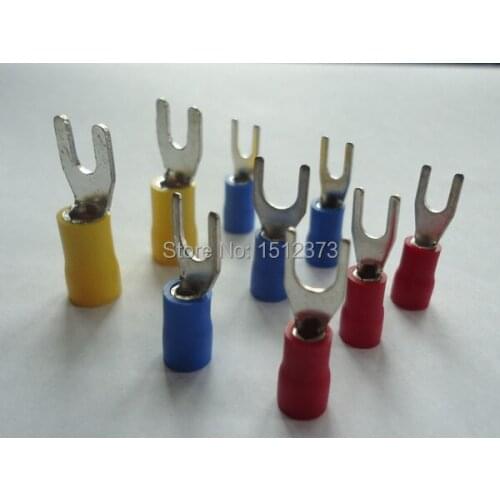 100PCS/lot pre-insulating terminal SV1.25-10 22-18AWG(0.5-1.5 square meter) wire connector