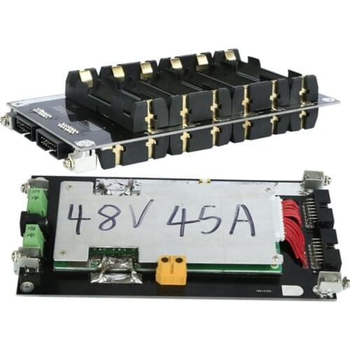 13S 14S Power bank case 48V bms battery holder lithium battery case/Box balance circuits 20A 45A diy ebike electric car bicycle