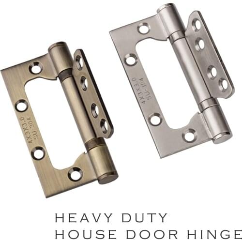 Brushed nickel and bronze color stainless steel 4" Heavy Duty house Door Hinge open 270 degree Hinge with screws