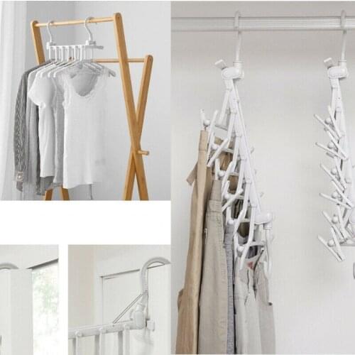 8 in 1 Universal Space Saving Hanger Clothing Rack Closet Hanger Organizer