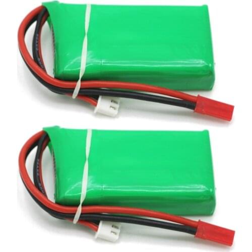 2pcs/lot Rc Lipo Battery 7.4V 900MAH 25C 2s High Power Lipo Battery AKKU Max 30C for Wltoy V912 Rc Helicopter RC Model