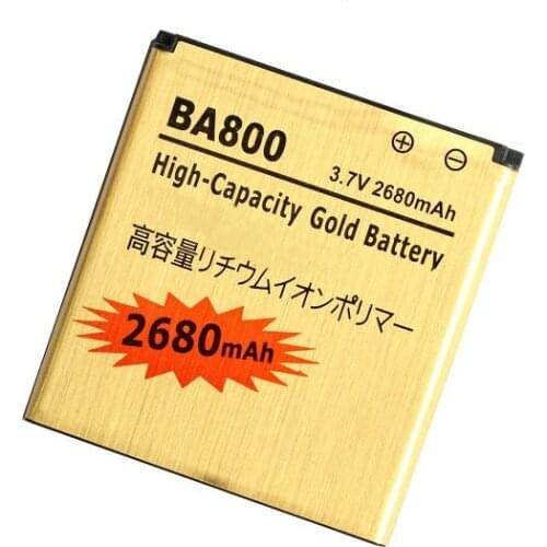 Ciszean 5pcs/lot 2680mAh BA800 Gold Replacement Li-ion Battery For V S Nozomi ARC HD LT26i LT26 LT25i AB-0400 + Tracking Code