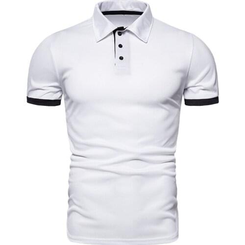 Summer Breathable Comfortable Multi-Color T-shirt Business Casual Work Men T-shirt 5 Colors -40