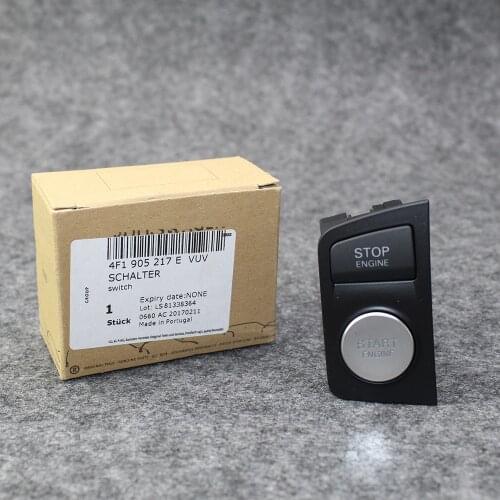 4F1905217E Chrome Start Stop Engine Button Switch For AUDI A6 C6 S6 RS6 2009 2010 2011 4F1 905 217E