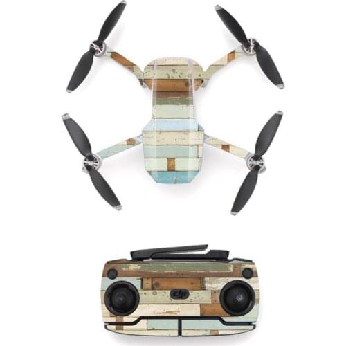 Retro Plaid Style Waterproof skin Sticker for DJI Mavic Mini Drone And Remote Controller Decal Vinyl Skins Cover 5 Styles