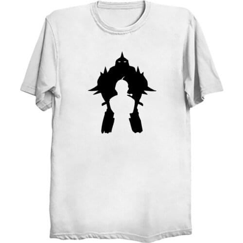Hot Japanese Anime Fullmetal Alchemist Edward Elric Graphic Tees Men Kawaii Summer Tops Cartoon Harajuku T Shirt Male