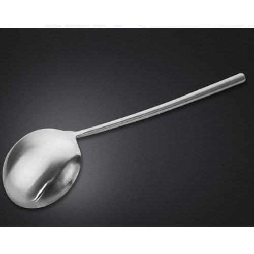 1PC 43cm Long Handle Soup Ladle Spoon Stainless Steel Spatula Sauces Spoon Tableware Kitchen Cooking Utensils Tool KX 230