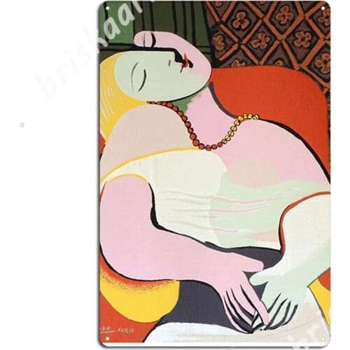 Le Rêve The Dream Pablo Picasso Metal Signs Club Party Living Room Retro Painting Décor Tin sign Posters