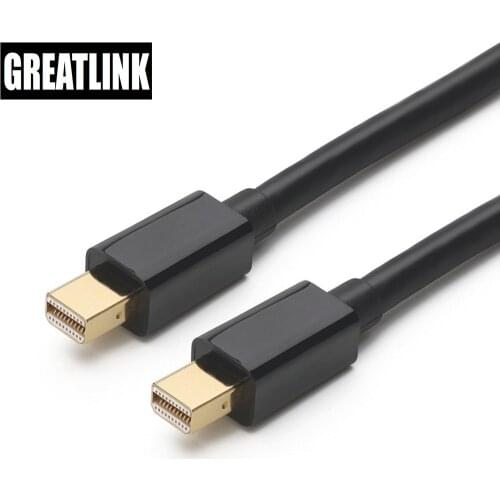 Mini Displayport To Mini Displayport Hub AUX Extension Optical Ethernet Cable Male To Male Thunderbolt 3 Display Port Adapter