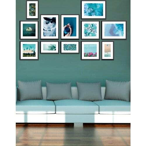 12 piece Frame Looking Mdf Wall Table Set Opt-15
