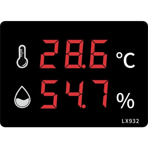 LX932 RONGCE Wall Barometer Digital Thermometer External Thermometer For Home And Supermarket