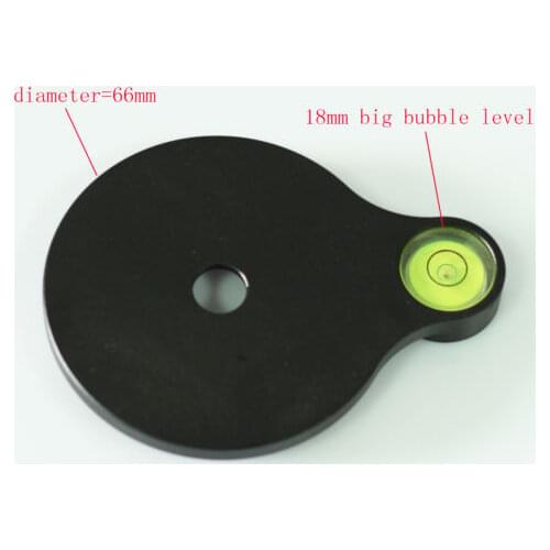 New design Offset Bubble Level Plate for Tripod / Monopod / Head 3 way head and camera support