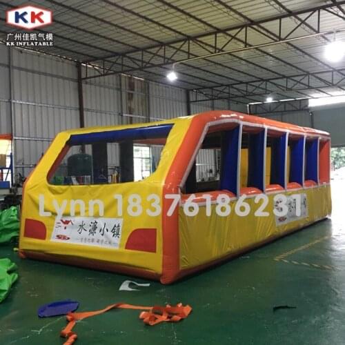 New Style Large Bus Inflatable Bouncer Bouncy Jumping House With Inner Chairs