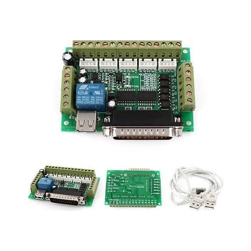 Mach3 CNC Stepping Motor Driver Interface Adapter Breakout Board + USB Cable