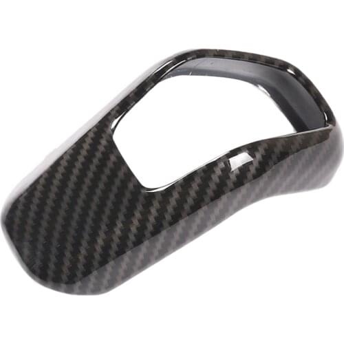 Gear Shift Knob Head Handle Cover Trim for Land Rover Defender 2020 ABS Carbon Fiber