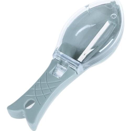 Fish Scales Graters Scraper Skinner Fish Cleaning Tool Scraping Device with Cover Home Kitchen Cooking Fishing Tool