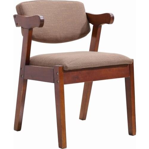 Nordic Solid Wood Desk Chair Modern Minimalist Casual Dining Chair Backrest Stool Student Learning Chair Home Computer Chair