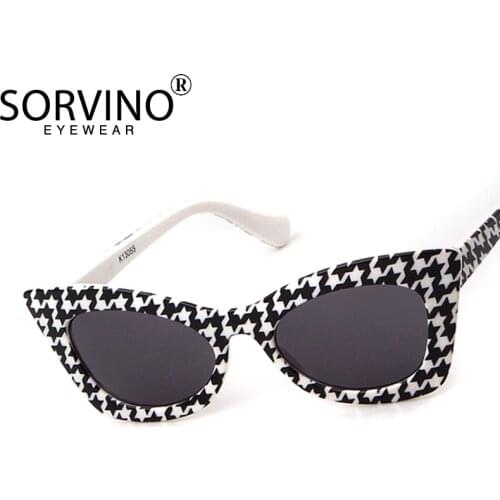 SORVINO Vintage Kids Baby Flower Cat Eye Sunglasses 2020 Luxury Brand Designer 90s Tiny Rave Festival Girls Sun Glasses P352