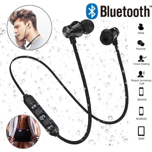 Sport Bluetooth Wireless Headphone Earphone Magnetic Earphones Neckband Headphone for Phone In-Ear Earphone for IPhone Huawei
