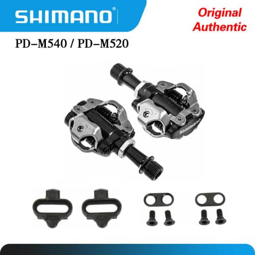 SHIMANO Pedals PD-M520 PD-M540 MTB Aluminum Compact bicycle bike pedals self-locking lock pedal clip shimano pd M520