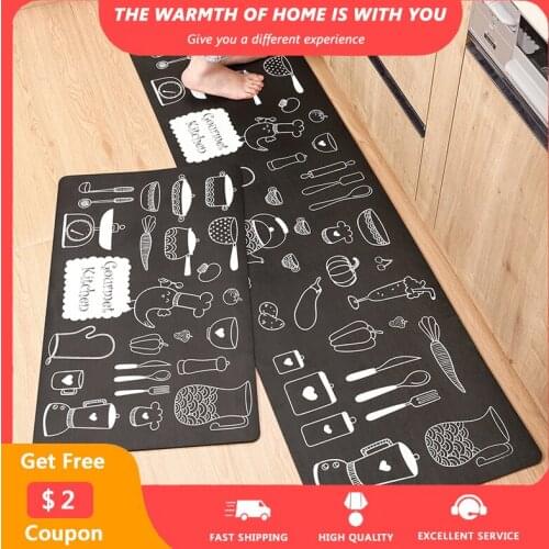 Waterproof Kitchen Mats Cartoon Carpets Bedroom Hallway Belcony Floor Entrance Long Area Rugs Drop Shipping tapis Home Decor