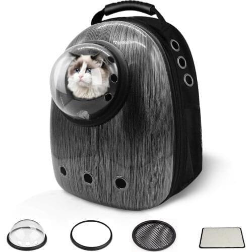 Waterproof Breathable Travel Pet Carrier Backpack, Bubble Dome for Dog and Cat Airline Approved Space Capsule Knapsack