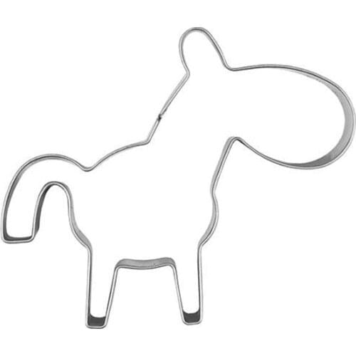 1 PCs Donkey Shape Cookie Cutter Biscuit Pastry Baking cortadores de galletas metal DH044