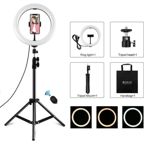 10.2 inch 26cm USB 3 Modes Dimmable LED Selfie Ring Light Video YouTube Vogging Lamp&1.1m Tripod Stand Live Broadcast Kits