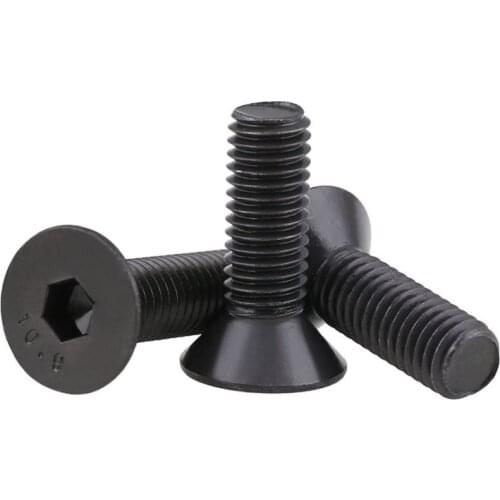 10.9 BSW inch countersunk head hexagon socket head screws / UNC American flat head hexagon socket head bolts 5Pcs