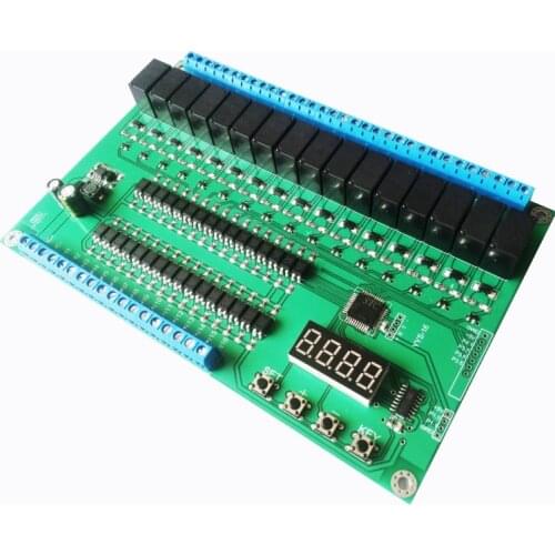 16 relay control module / board PLC delay / jog / self-locking / interlock / sequence start stop