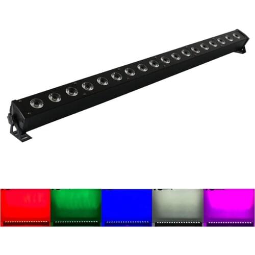 Free Shipping High Brightest Bar Guangzhou Lighting 18X4W RGBW 4IN1 Indoor LED Wall Washer Lamp Landscape Wash Light