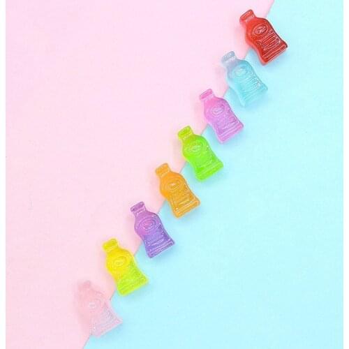 20Pcs Simulation Resin Flatback Colorful Drinking Decoration DIY Cabochon Scrapbooking Accessories For Kawii Embellishments A