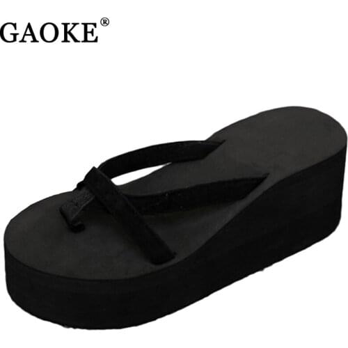 2021 Summer Sandals Wedges Women Slip Flip Flops Beach Sandals Shoes Fashionable Casual Sandals Female Ladies Shoes