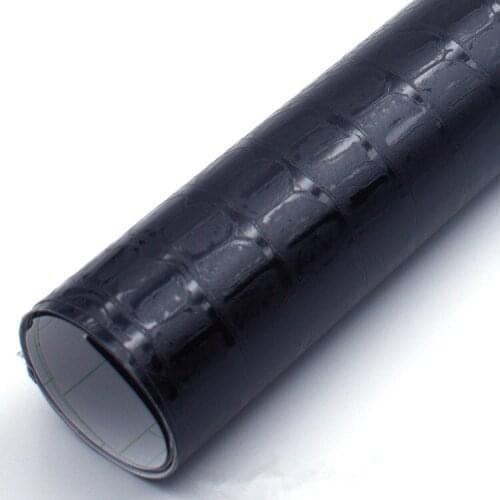 50*100cm Car Interior Styling Stickers Imitation Leather Pattern Car Body Film Crocodile Style Black Vinyl Wrap Motorcycle Film