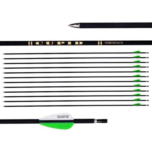 6/12pcs 81.5cm Archery Mix Carbon Arrow Hunting Spine 800 ID4.2mm OD6.0mm Rucurve Bow Arrow