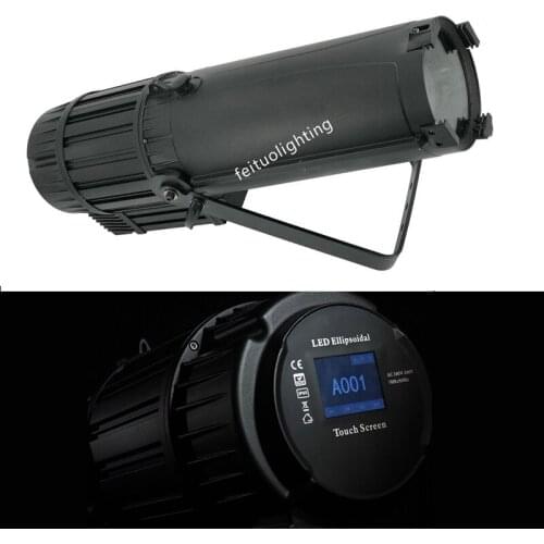 6pcs + CASE Studio 300W RGBAL Warm Cool White LED IP65 Ellipsoidal Profile Spot Light With Auto Zoom For Theatre