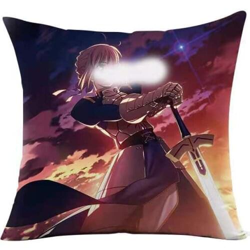 Anime fatego fate grand order Two-sided pattern Soft nap Plush Square throw pillow